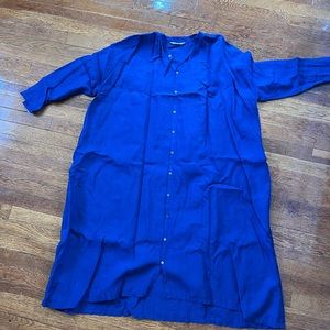 Ichi Antiquities Indigo Japanese Linen with Pockets